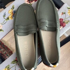 Rothy's Olive Green Slip-On Shoes